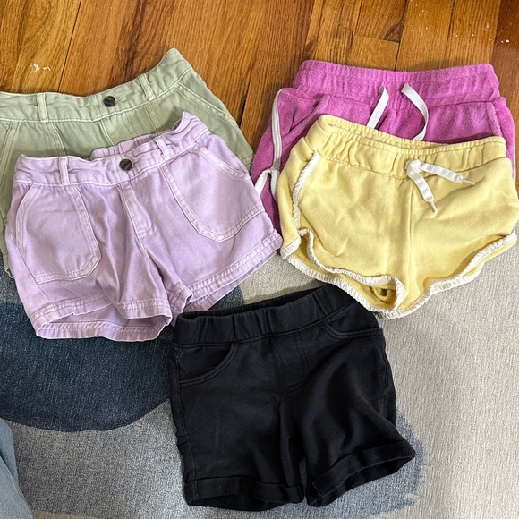 Cat & Jack Other - Cat & Jack Girls' Shorts Pack - Pink, Yellow, Purple, Green, Black